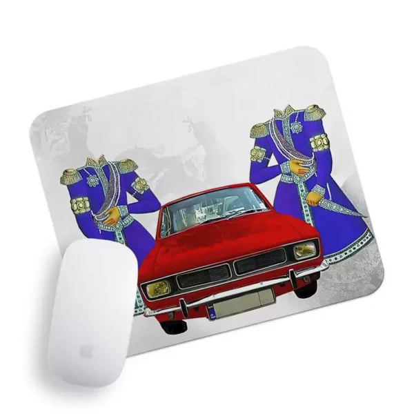Desk Mouse Pad Iranian Qajar Style – Smooth Fabric Surface, Lightweight, Durable and Non-Fading