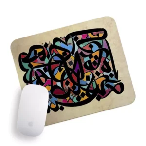 Desk Mouse Pad with Iranian Calligraphy Artwork – Smooth Glide, Ergonomic, Thin and Flexible Design