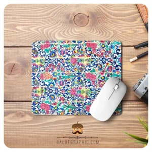 Desk Mouse Pad with Persian-Inspired Slimi Pattern – Flexible, Lightweight and Smooth Tracking