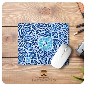 Desk Mouse Pad with Persian Slimi Pattern – Soft, Flexible and Fade-Resistant Design