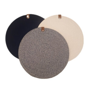 Dual-Purpose Cotton Table Set – Placemats & Trivets for Hot Pots, Set Of 3