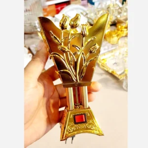 Electric Bakhoor and Esfand Burner – Embossed Floral Pattern