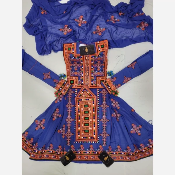 Elegant Traditional Persian Baluchi Dress – Machine Stitched with Intricate Embroidery Design (4)