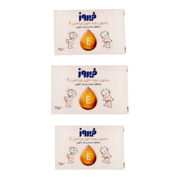 Firooz Baby Soap Bar – Nourishing Vitamin E, 75g (x4) (1)