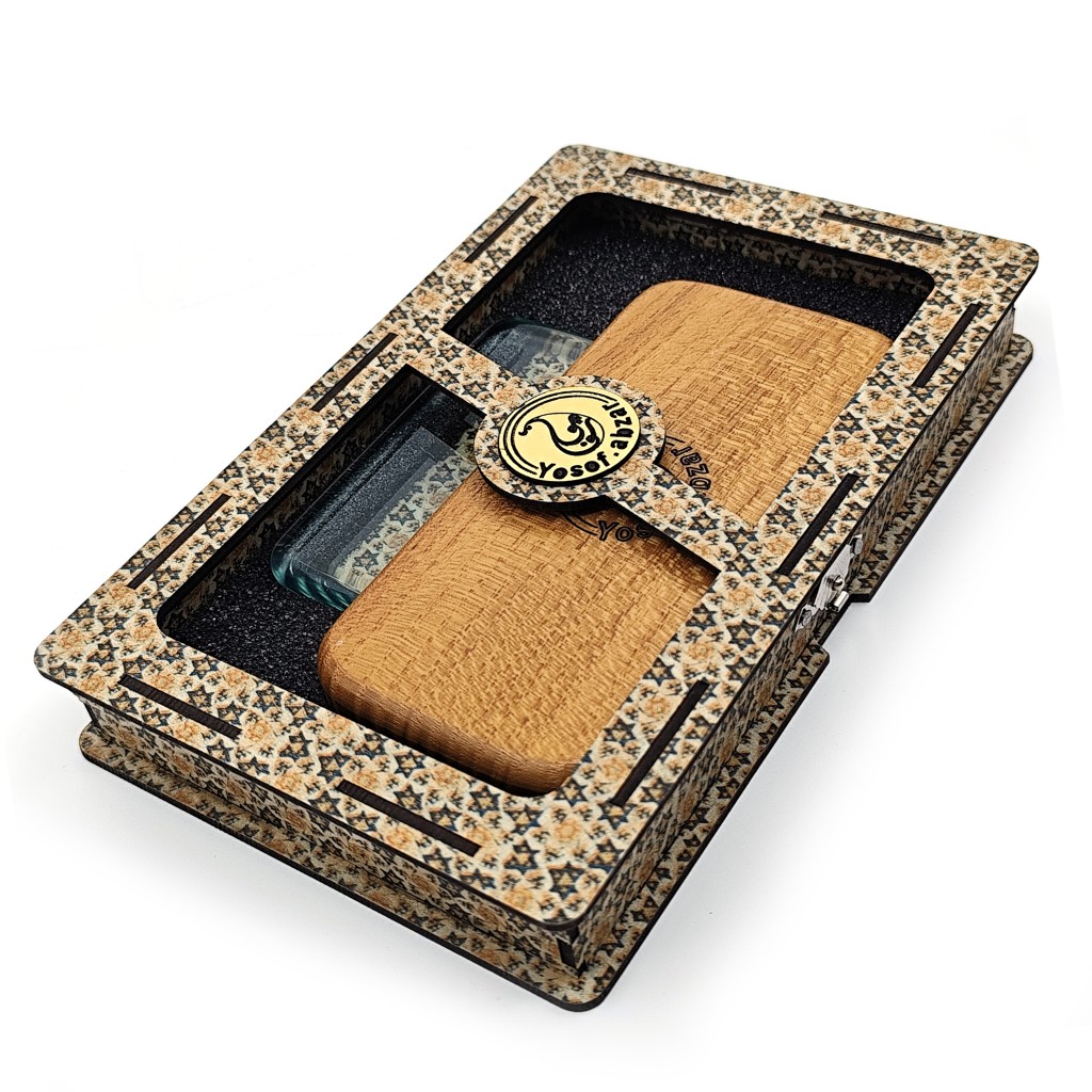 Flat Glass Burnisher with Walnut – Mulberry Wood Handle, Perfect for Persian Tazhib Art on Paper & Jewelry