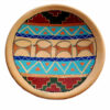Hand-Painted Persian Decorative Pottery Wall Plate Model Persian Kilim Pattern