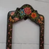 Hand-Painted Wooden Mirror – Qajar-Style Floral & Bird Design, Gift & Home Décor (1)