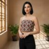 Handcrafted Balochi Embroidered Crop Top with Genuine Silk Thread – Persian Elegance, Heritage, and Luxury Combined (9)