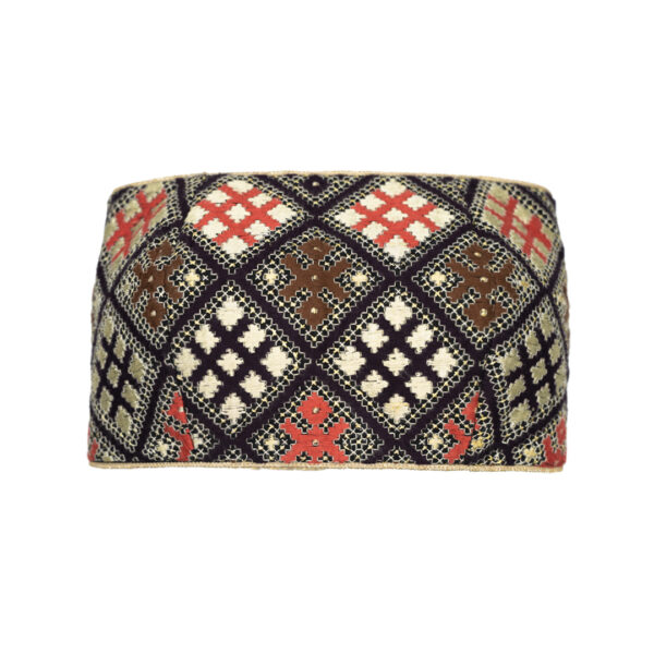 Handcrafted Persian Balochi Silk Embroidered Crop Top – Exquisite Persian Craft with Luxury Silk Detailing (1)