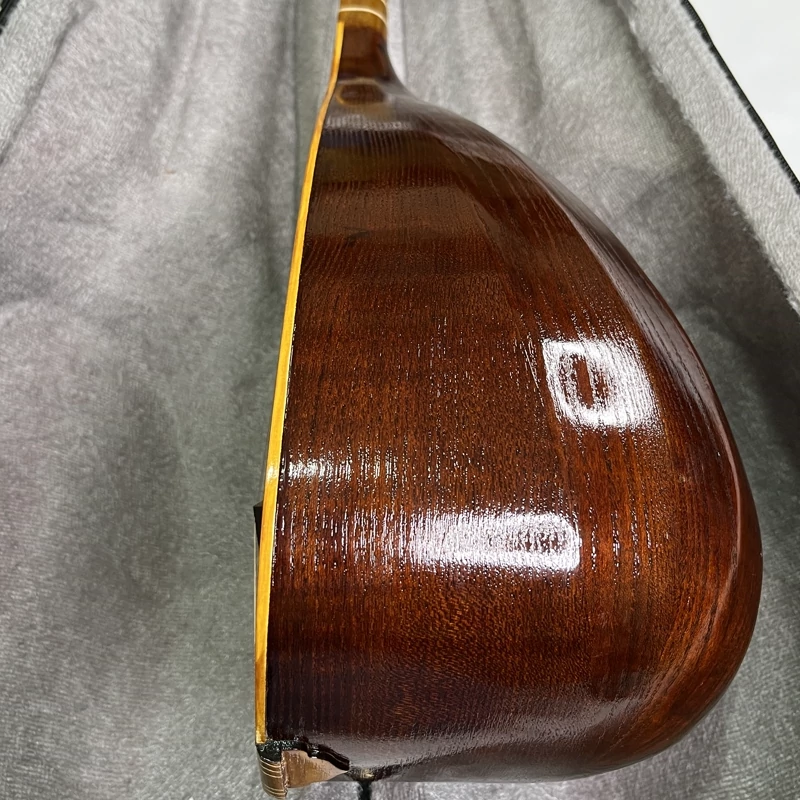 Handcrafted Persian Tanbur by Ne’matollahi – A long-necked, fretted lute featuring a ribbed mulberry wood bowl