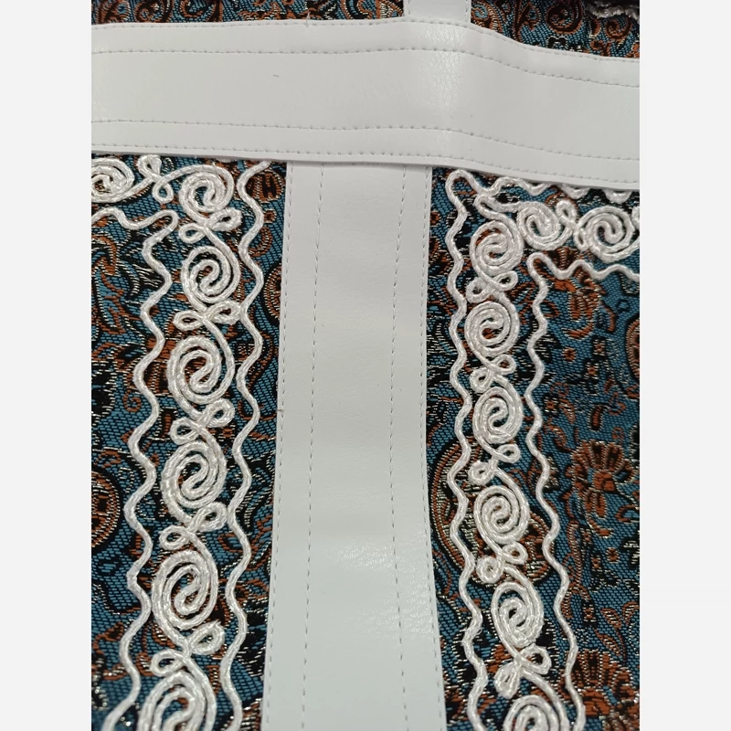 Handcrafted Persian Zoorkhaneh 34 Pant – Termeh Fabric & Synthetic Leather