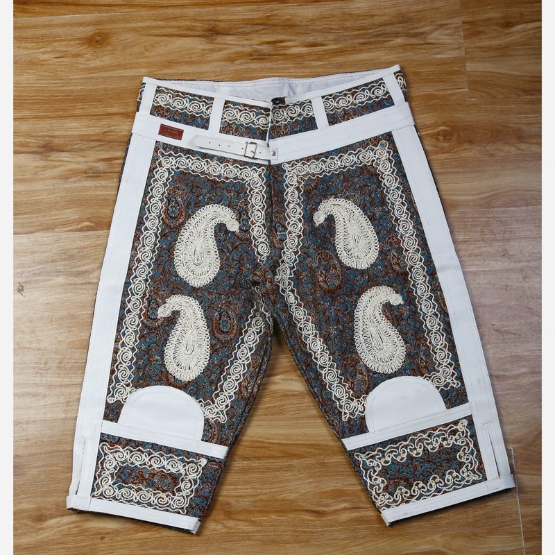 Main image of Handcrafted Persian Zoorkhaneh 34 Pant – Termeh Fabric & Synthetic Leather