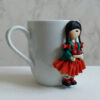 Thumbnail 2: Handcrafted Yalda Night Ceramic Mug with Polymer Clay Art – A Cozy Choice for Hot and Cold Drinks