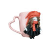 Thumbnail 2: Handmade Ceramic Mug Doll Autumn Design – Artistic Polymer Clay Decoration for Hot and Cold Drinks
