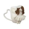 Thumbnail 2: Handmade Ceramic Mug Featuring Angel Doll – Perfect Gift Idea & Polymer Clay Doll Design