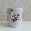 Thumbnail 3: Handmade Ceramic Mug with Pregnant Woman Figure – Unique Polymer Clay Decoration for Hot & Cold Drinks