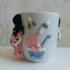 Thumbnail 4: Handmade Ceramic Mug with Pregnant Woman Figure – Unique Polymer Clay Decoration for Hot & Cold Drinks