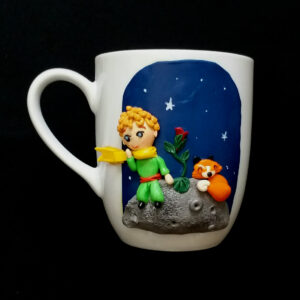 Handmade Little Prince Ceramic Mug – Ideal for Tea, Coffee & Cold Drinks