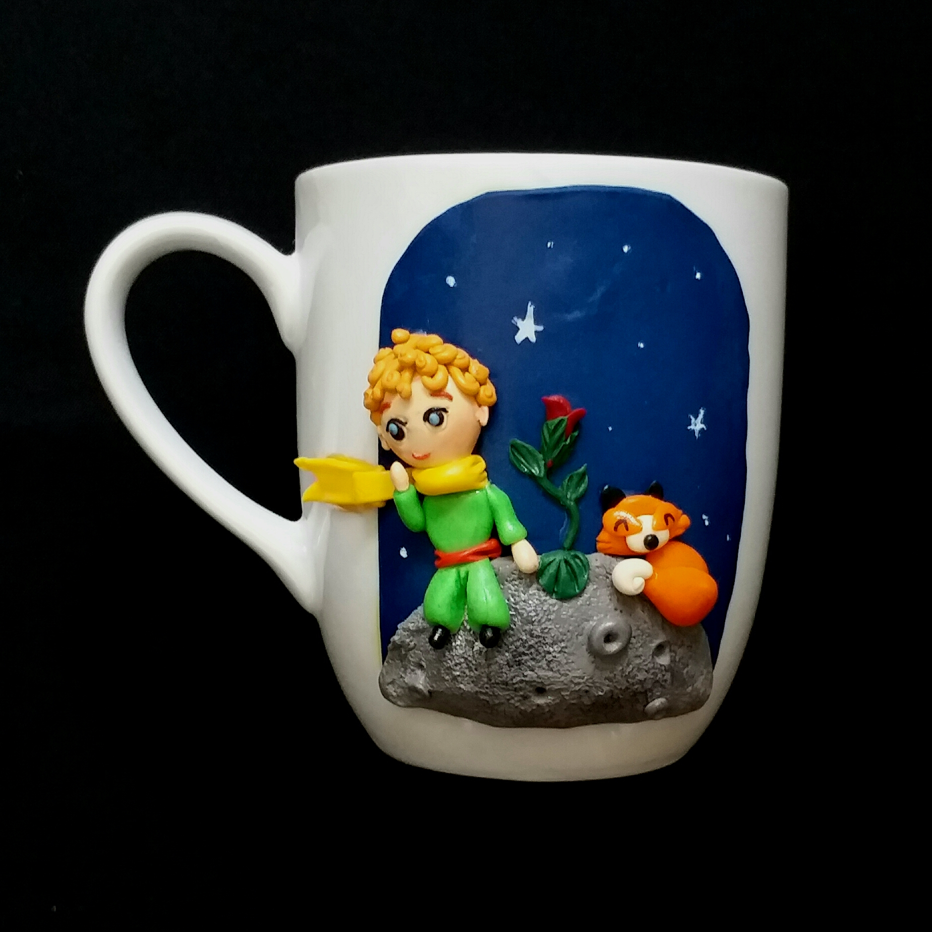 Main image of Handmade Little Prince Ceramic Mug – Ideal for Tea, Coffee & Cold Drinks