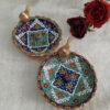 Thumbnail 4: Persian Handmade Pottery Incense Holder – Round Shape with Hand-Painted Bird Design