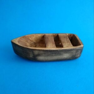 Handmade Wooden Incense Boat – Stick Holder & Burner for Tranquility