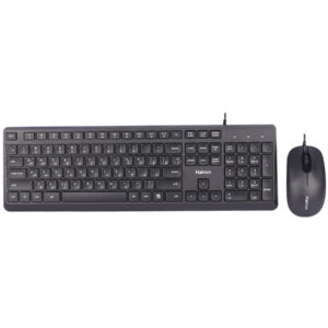 Hatron HKC215 Wired Keyboard and Mouse Combo with Persian Keycaps