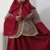 Thumbnail 2: Iranian Handmade Qajar Outfit with Voluminous Pleated Skirt, Termeh Jacket and Coin Hat – Authentic Cultural Heritage Dress