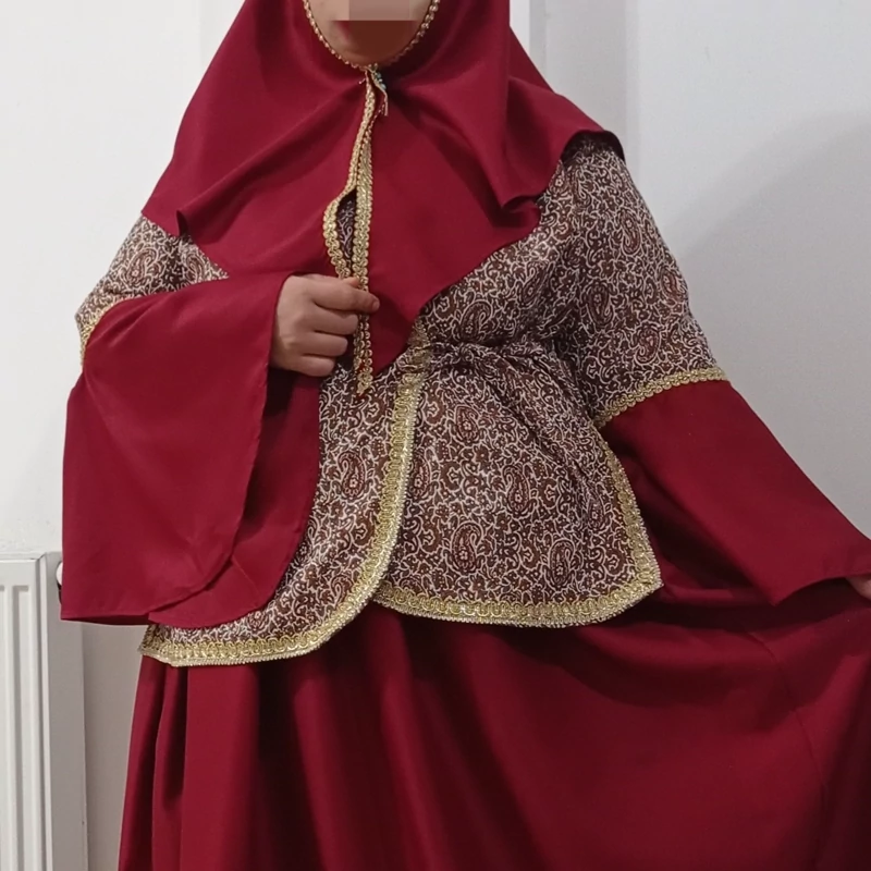 Iranian Handmade Qajar Outfit with Voluminous Pleated Skirt, Termeh Jacket and Coin Hat – Authentic Cultural Heritage Dress