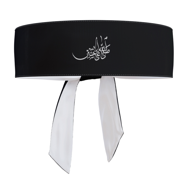 Main image of Islamic Shia Headband with “Salla Allahu Ala Al-Hussain” – Ideal for Devotional Gatherings (10x)