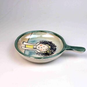 Mini Pan‑Style Ceramic Serving Dish with a Handle – Happy Whale