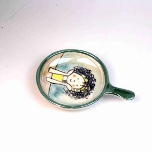 Mini Pan‑Style Ceramic Serving Dish with a Handle – Happy Whale