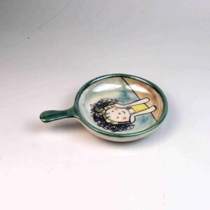 Mini Pan‑Style Ceramic Serving Dish with a Handle – Happy Whale