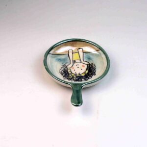 Mini Pan‑Style Ceramic Serving Dish with a Handle – Happy Whale