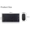 Thumbnail 2: Mini Wireless Keyboard KB_201 with Mouse – Compact and Ergonomic Design, USB Connectivity