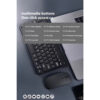 Thumbnail 3: Mini Wireless Keyboard KB_201 with Mouse – Compact and Ergonomic Design, USB Connectivity