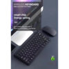 Thumbnail 6: Mini Wireless Keyboard KB_201 with Mouse – Compact and Ergonomic Design, USB Connectivity