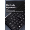 Thumbnail 7: Mini Wireless Keyboard KB_201 with Mouse – Compact and Ergonomic Design, USB Connectivity