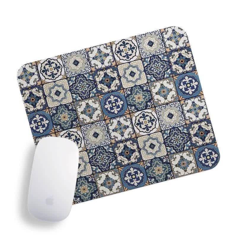 Main image of Mouse Pad with Persian Art Tile Design – Flexible, Comfortable Pad for Work and Study