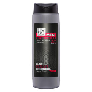 My Men Carbon Clean 3-in-1 Shampoo for Hair, Face & Body – Deep Cleansing Formula, 400 ml (x2)