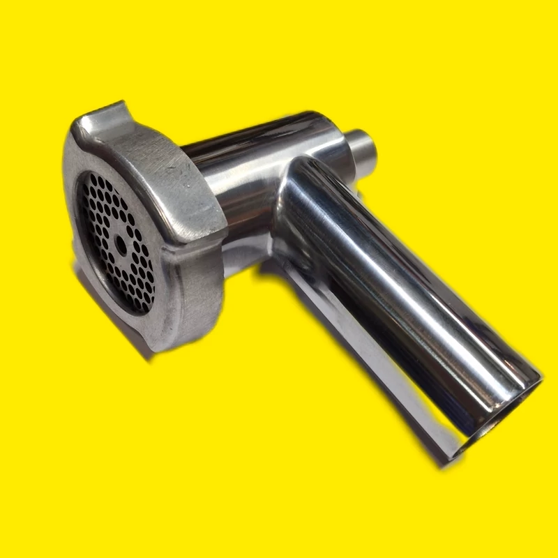 Pars Khazar MG-1200 Original Meat Grinder 7-Piece Set – Includes Screw Cap, Pusher & Neck Tube and Bowl, Auger, Blade, Plate,