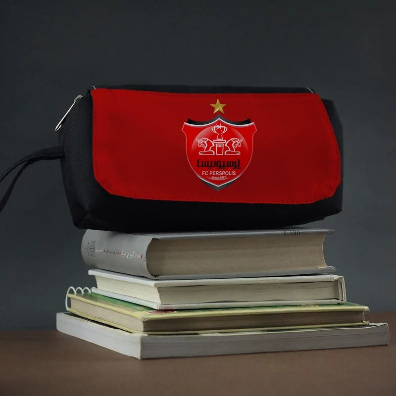 Main image of Persepolis Football Team Pencil Case – Durable Canvas with Zippered Pockets