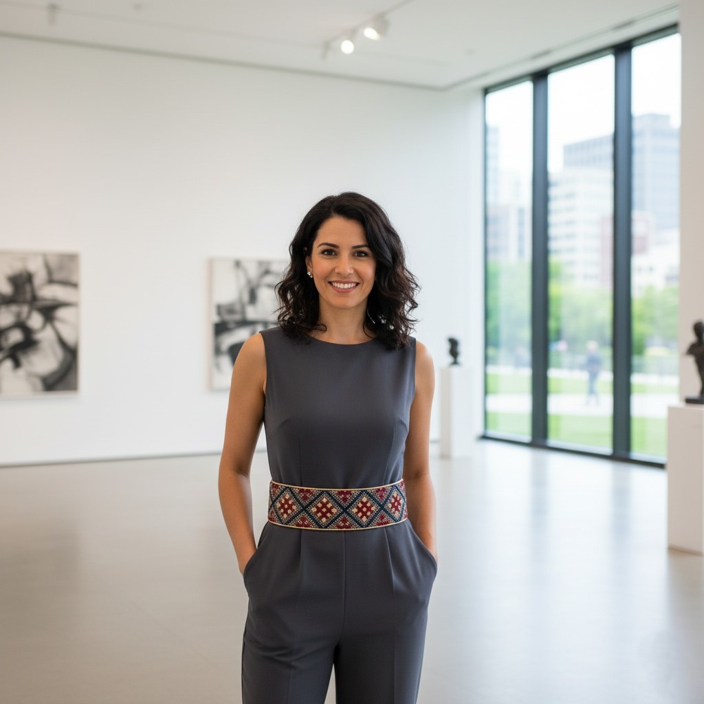 Main image of Persian Balochi Handcrafted Silk-Embroidered Belt – A Heritage of Luxury and Fine Art