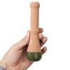 Thumbnail 2: Persian Casserole Pottery Dizi Pot with Lid, Meat Masher  – Perfect for Soup & Dizi