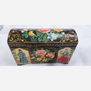 Persian-Inspired Wooden Decorative Jewelry & Gift Box with Soft Velvet Interior