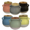 Persian Pottery Spice Jar Set – Dizi Pot Design, Ideal for Seasoning, 6-Pieces (1)
