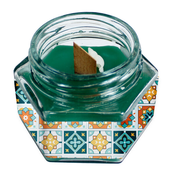 Persian Scented Jar Candle with Wooden Wick – Designed to Bring Serenity and Style to Your Home (1)