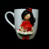 Thumbnail 4: Persian Yalda-Themed Handmade Ceramic Mug with Artistic Polymer Clay Design