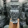 Thumbnail 2: Stone Incense Burner – Hand-Carved Floral Vase Shape for Relaxation & Decor