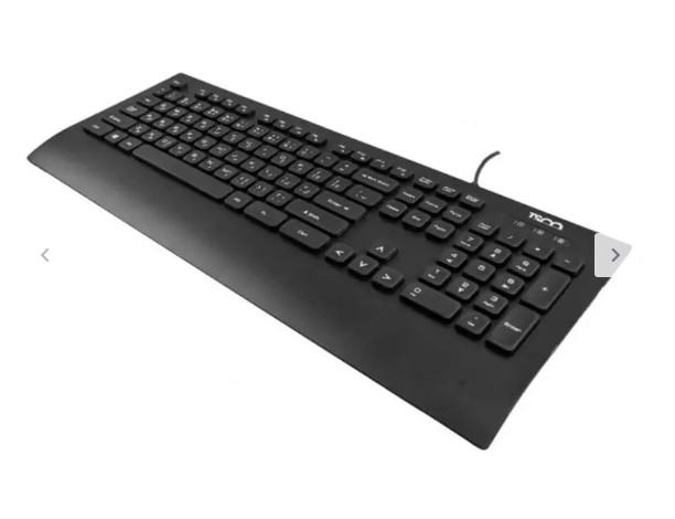 Tesco TK 8027 Wired Keyboard – Ideal for Windows and Mac, Soft Keys, USB Connection