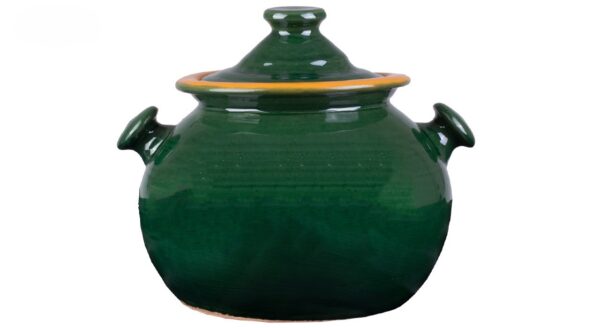 Traditional Persian Pottery Pot with Lid – Great for Dizi, Soups & Stews (5)